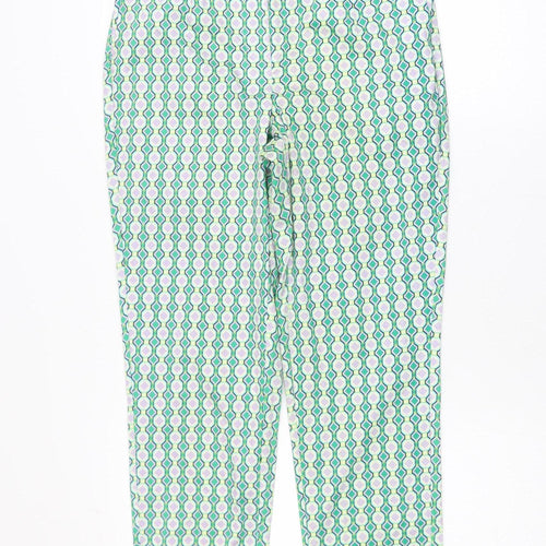 Gallery Womens Multicoloured Geometric Slim Trousers Size 10