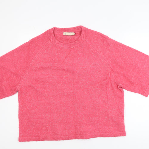 Peppercorn Women’s Pink Short Sleeve Knit Jumper XL