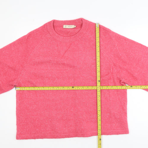 Peppercorn Women’s Pink Short Sleeve Knit Jumper XL