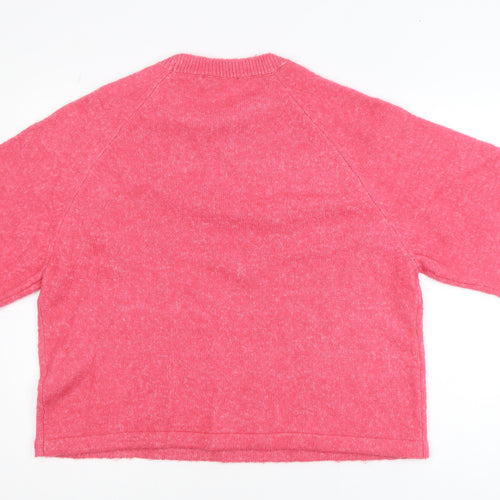 Peppercorn Women’s Pink Short Sleeve Knit Jumper XL