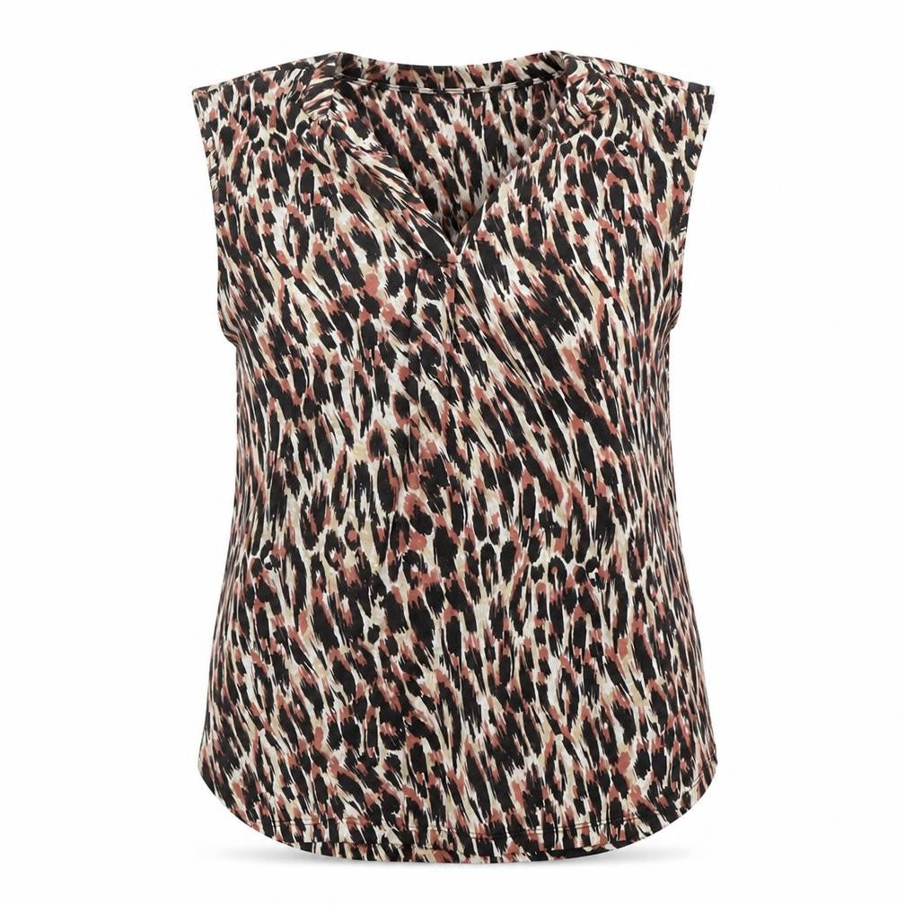 Dunnes Women’s Multicoloured Animal Print Sleeveless Blouse XL