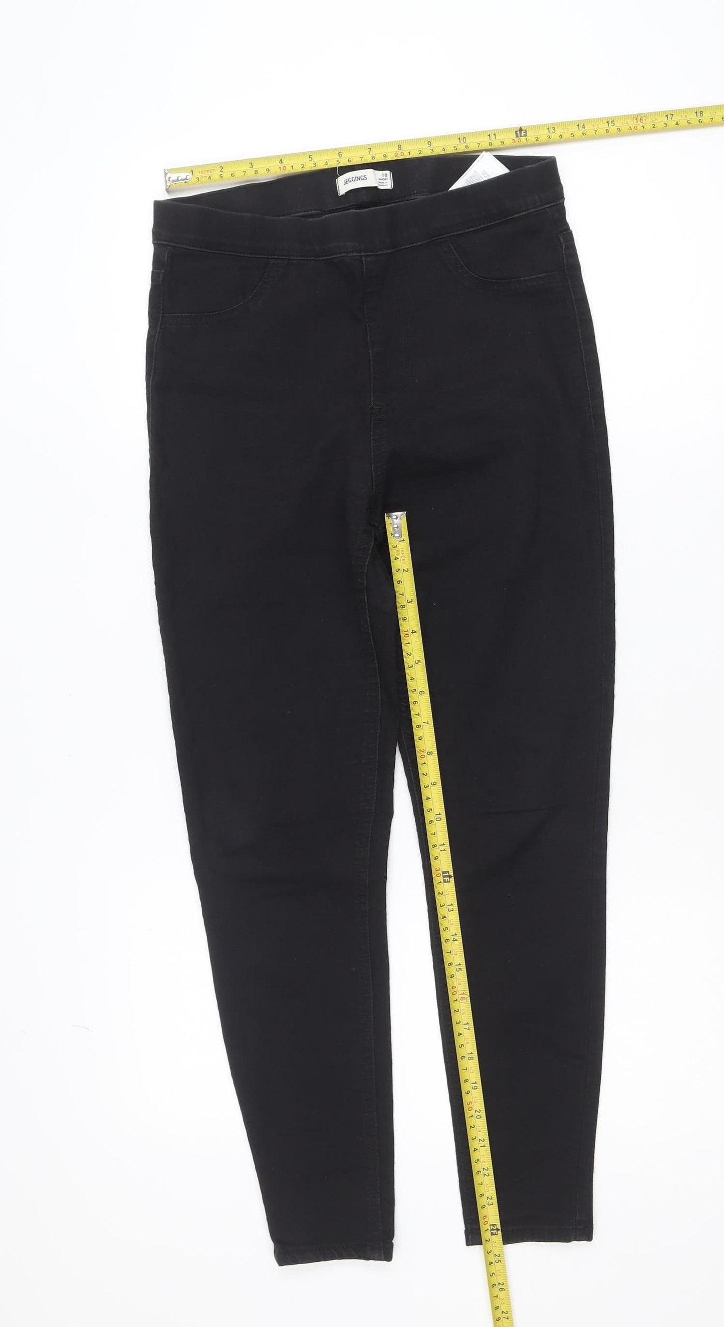 Marks and Spencer Women’s Black Jeggings Size 10 Short Stretch Slim Fit