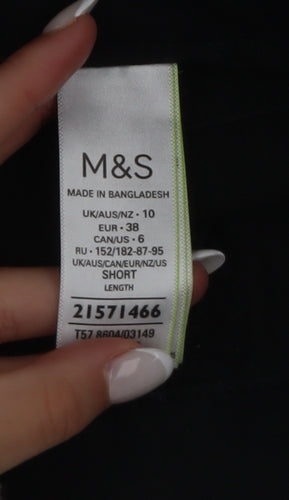 Marks and Spencer Women’s Black Jeggings Size 10 Short Stretch Slim Fit