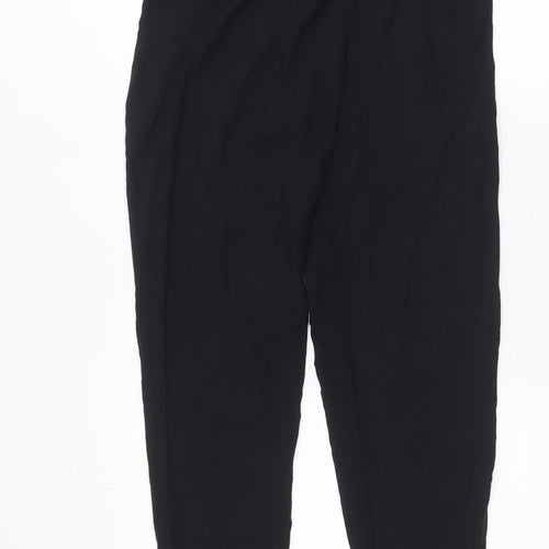 H&M Women’s Black Viscose Jogger Trousers Size 10