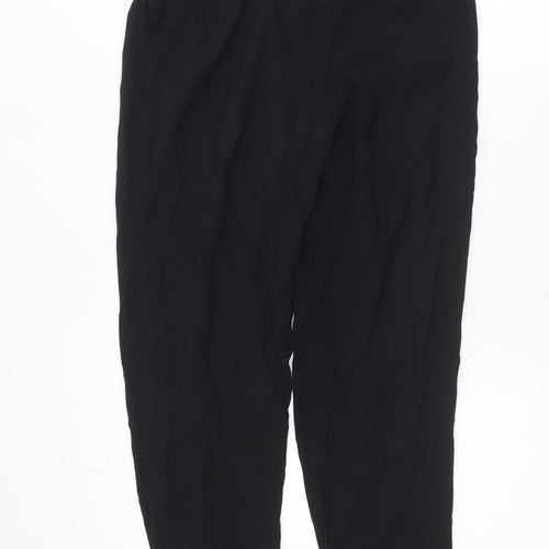 H&M Women’s Black Viscose Jogger Trousers Size 10