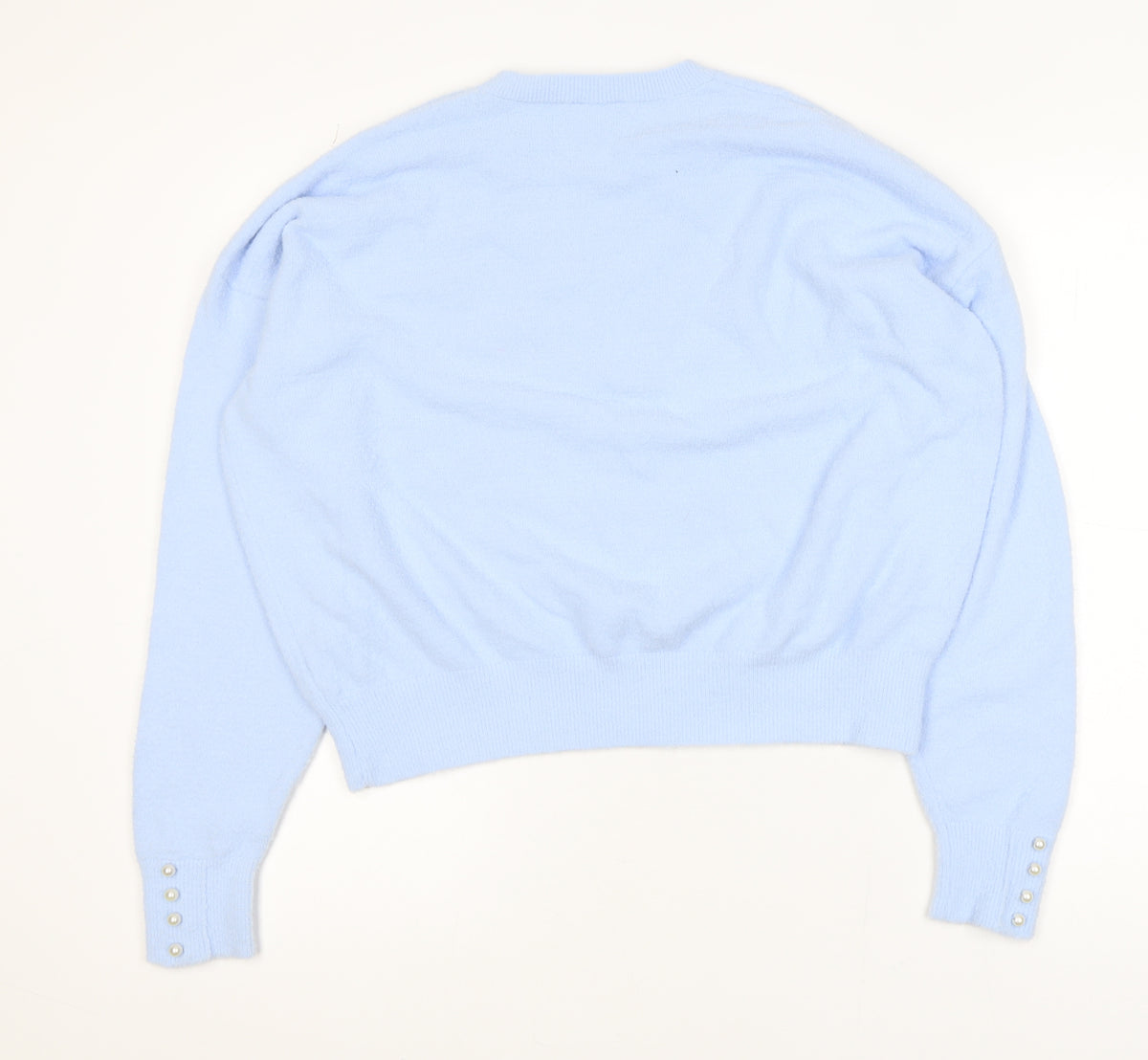 Brand and care label for Savida Women Blue 2XL Crew Neck Long Sleeve jumper