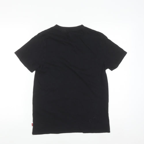 Levi's Men's Black Orlando Graphic Cotton T-Shirt XS