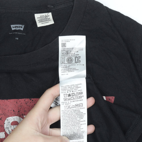 Levi's Men's Black Orlando Graphic Cotton T-Shirt XS