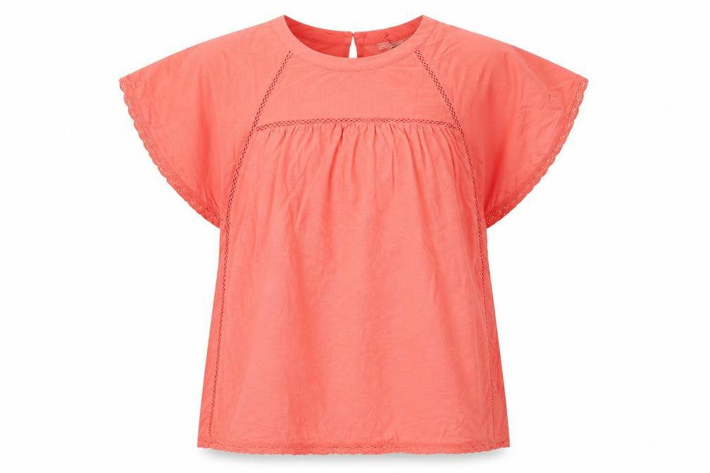 Marks and Spencer Per Una Women’s Orange Cotton Tunic Blouse Size 10