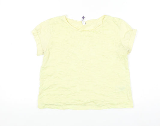 By Henry Holland Women’s Yellow Floral T-Shirt Size 8