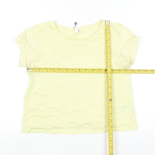By Henry Holland Women’s Yellow Floral T-Shirt Size 8