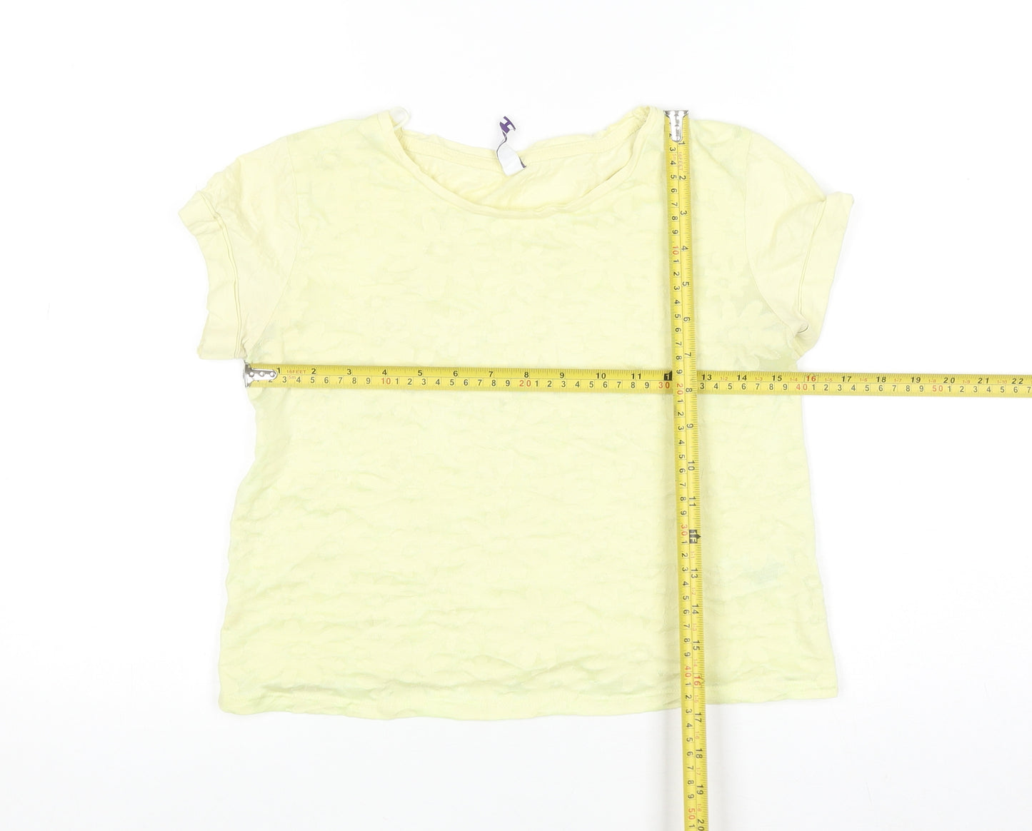 By Henry Holland Women’s Yellow Floral T-Shirt Size 8