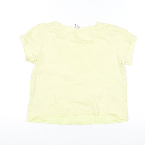 By Henry Holland Women’s Yellow Floral T-Shirt Size 8