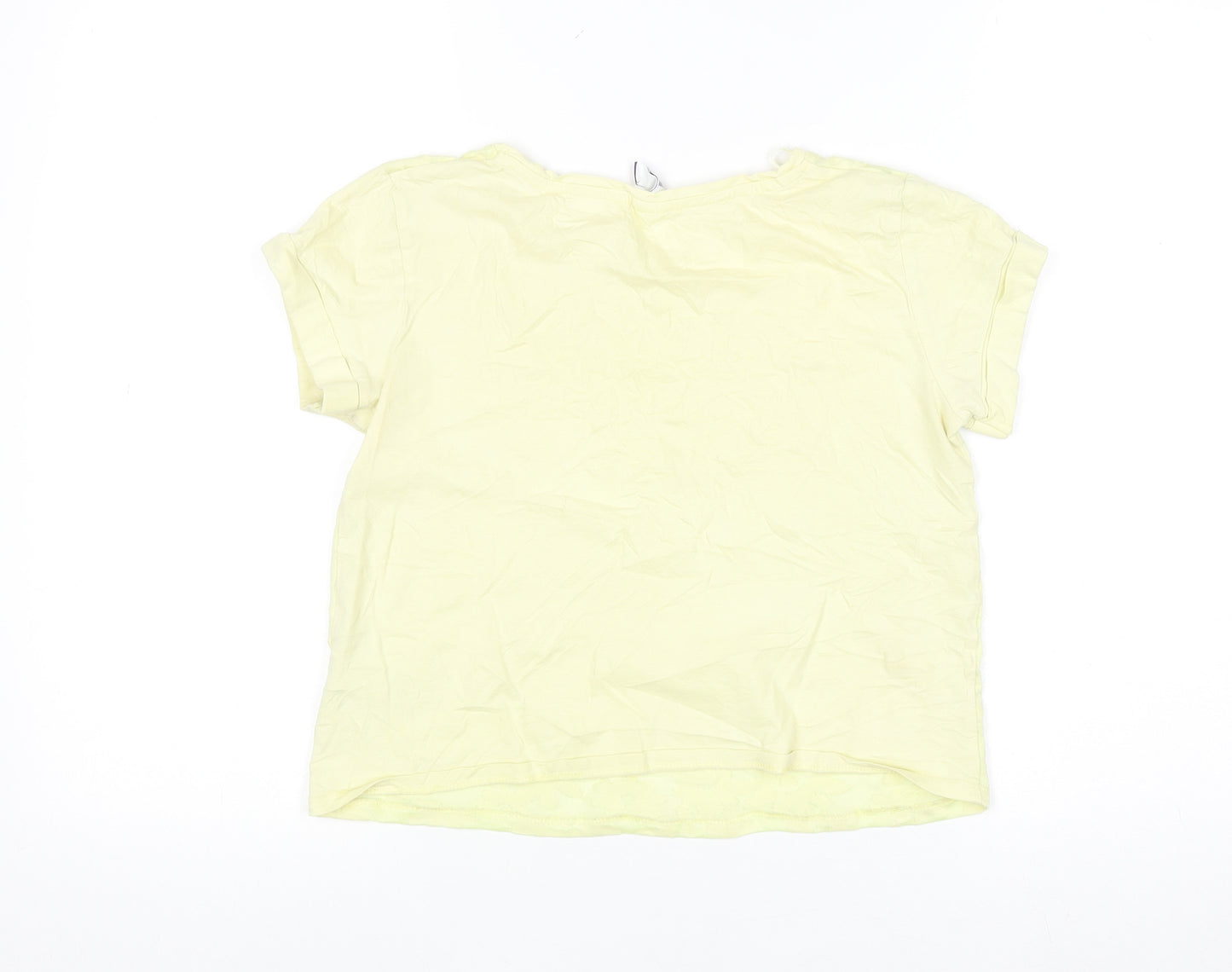 By Henry Holland Women’s Yellow Floral T-Shirt Size 8