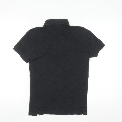 Lacoste Men's Black Slim Fit Cotton Polo Shirt XS