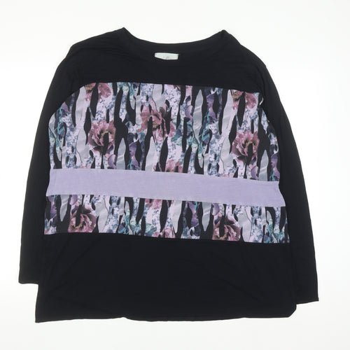 Post Card From Brighton Women's Multicoloured Floral Long Sleeve Jersey Top Size S