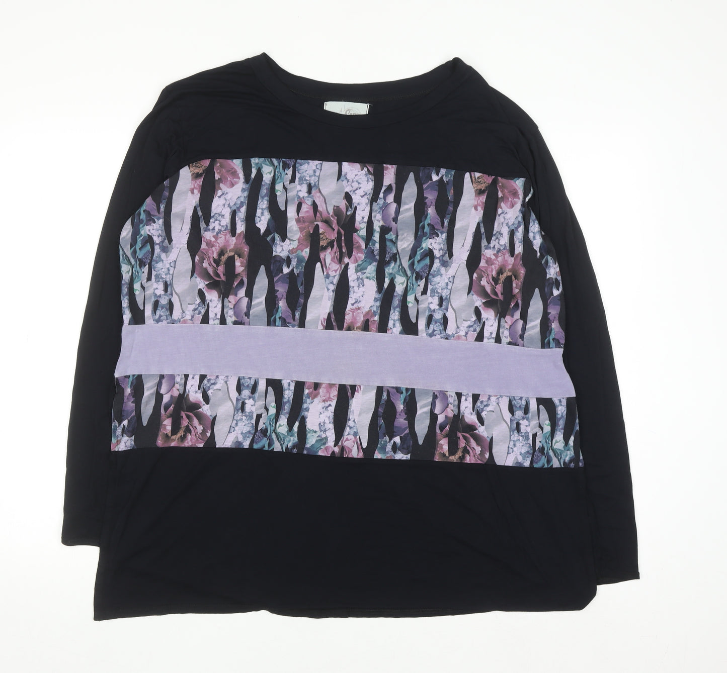 Post Card From Brighton Women's Multicoloured Floral Long Sleeve Jersey Top Size S