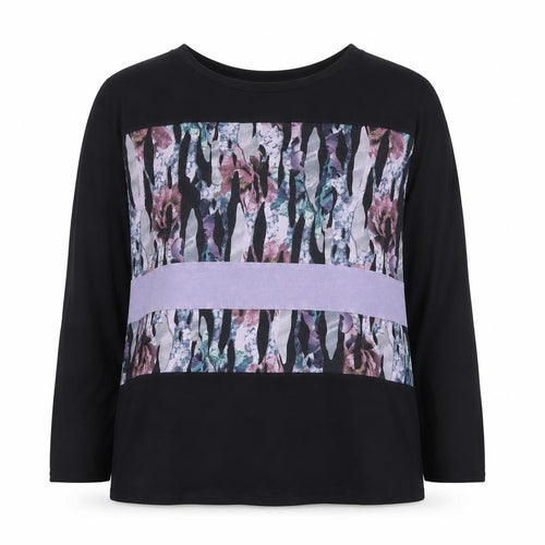 Post Card From Brighton Women's Multicoloured Floral Long Sleeve Jersey Top Size S