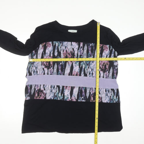 Post Card From Brighton Women's Multicoloured Floral Long Sleeve Jersey Top Size S
