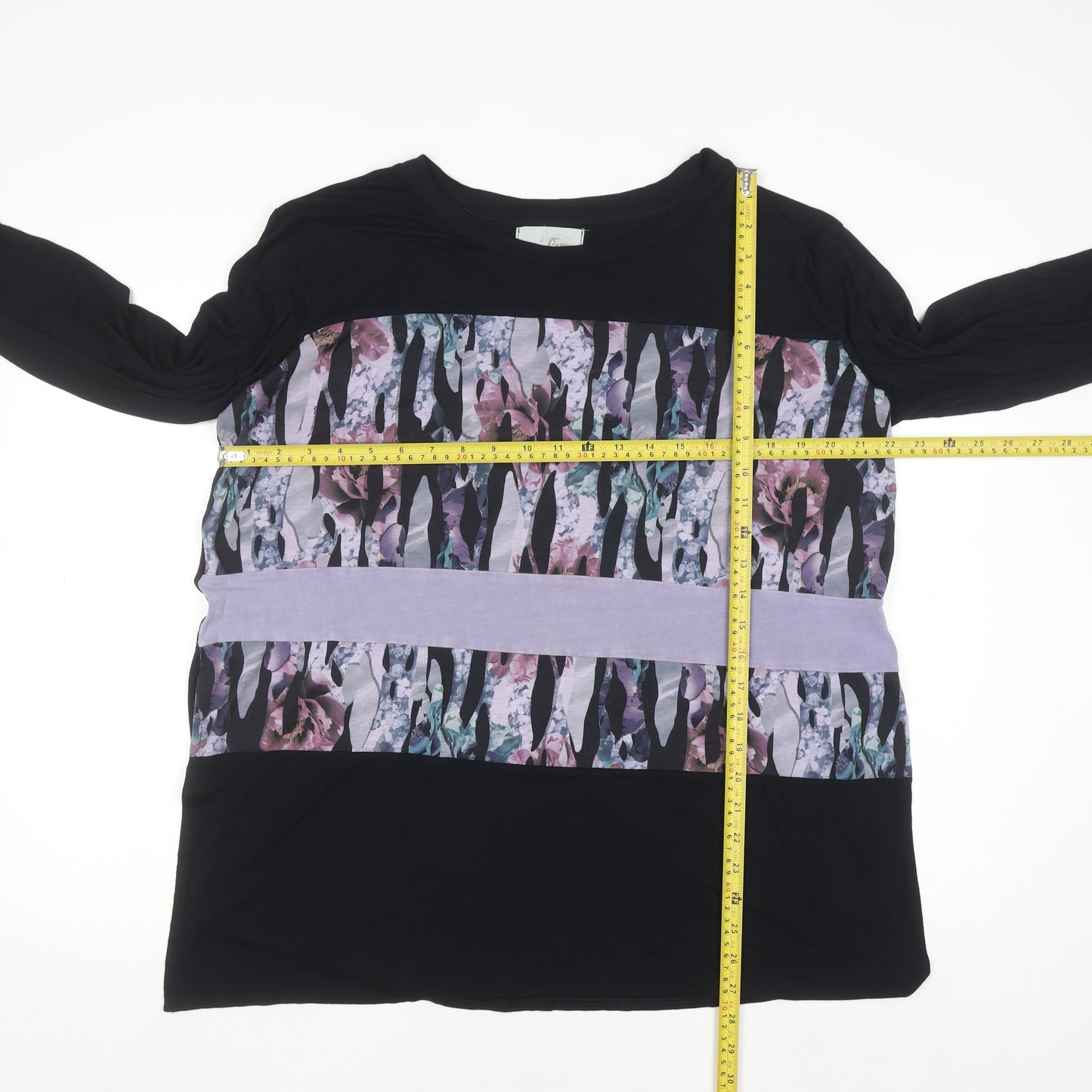 Post Card From Brighton Women's Multicoloured Floral Long Sleeve Jersey Top Size S