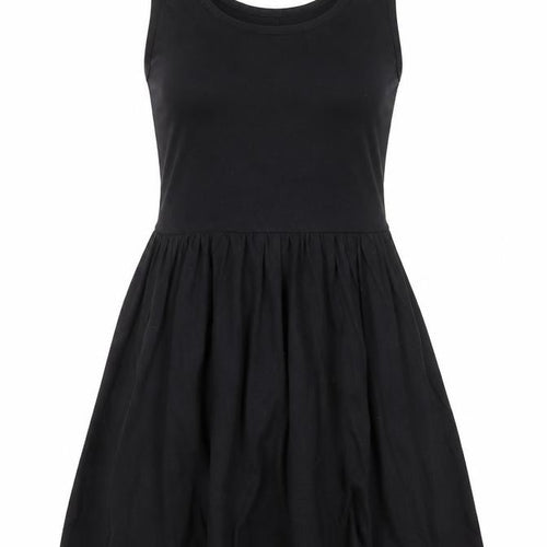 Missguided Women Black Skater Dress Size 8 Sleeveless Scoop Neck