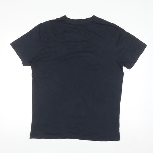 Original Penguin Men's Blue Graphic Logo Crew Neck T-Shirt Size L
