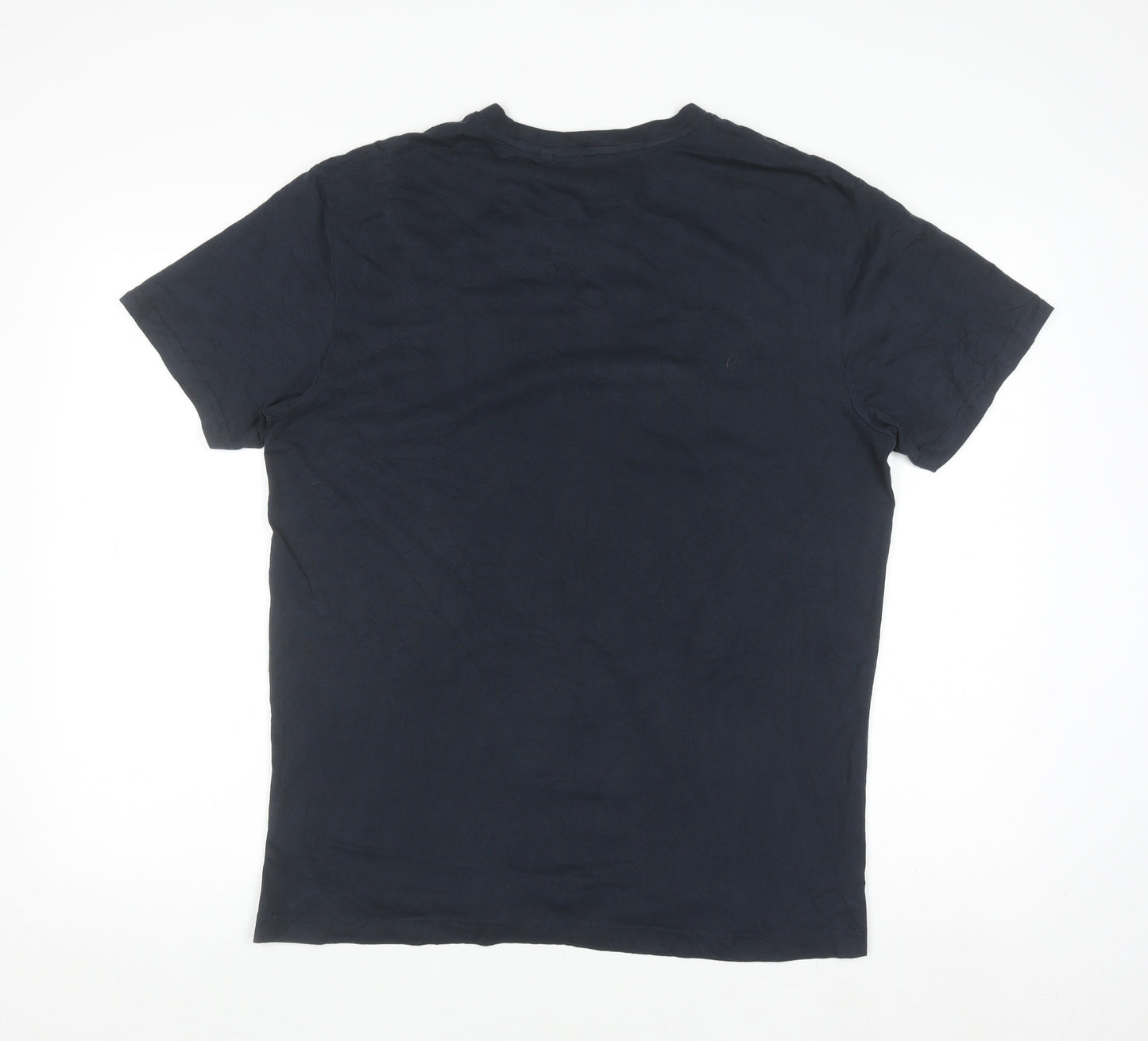 Original Penguin Men's Blue Graphic Logo Crew Neck T-Shirt Size L