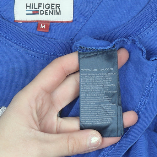 Tommy Hilfiger Denim Men's Blue Crew Neck Short Sleeve T-Shirt M