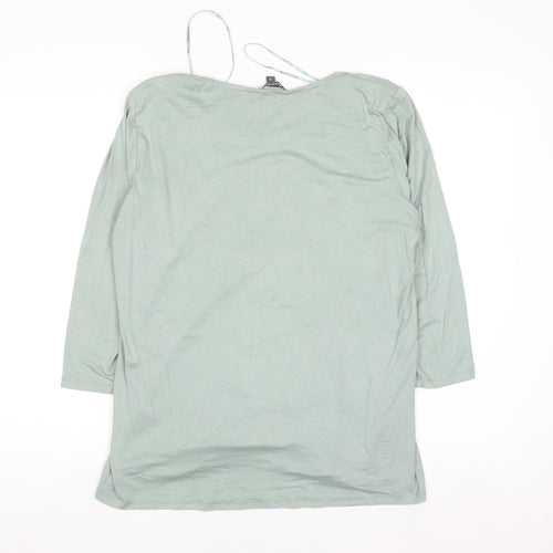 Bonmarché Women’s Green Tunic Top Size 16 Viscose Jersey Long Sleeve