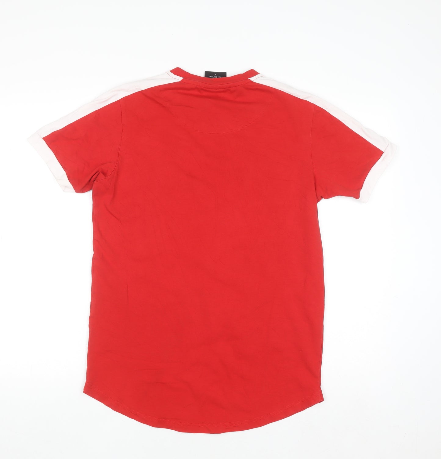 Bee Inspired Men's Red Crew Neck Short Sleeve T-Shirt Size S
