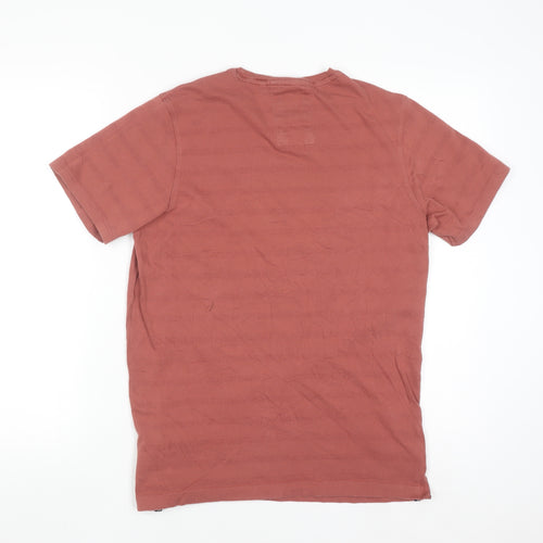 Luke Men’s Rust Cotton Crew Neck Short Sleeve T-Shirt Small