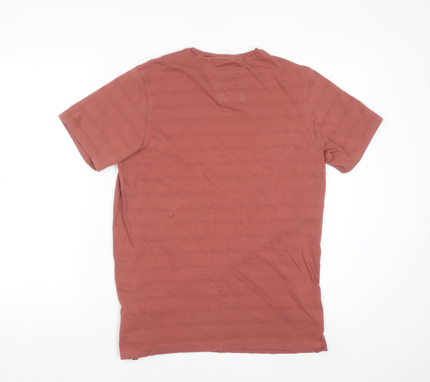 Luke Men’s Rust Cotton Crew Neck Short Sleeve T-Shirt Small
