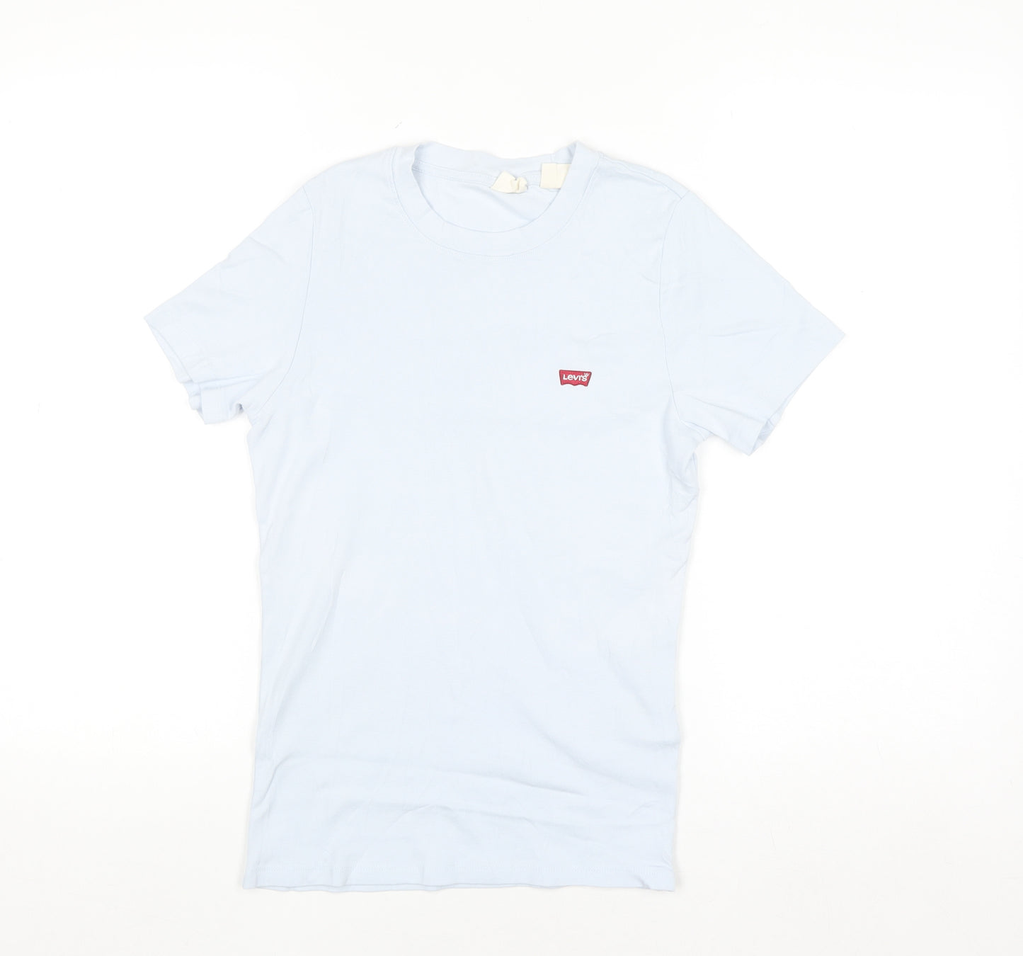 Levi's Women's Blue Basic Crew Neck Cotton T-Shirt Size M