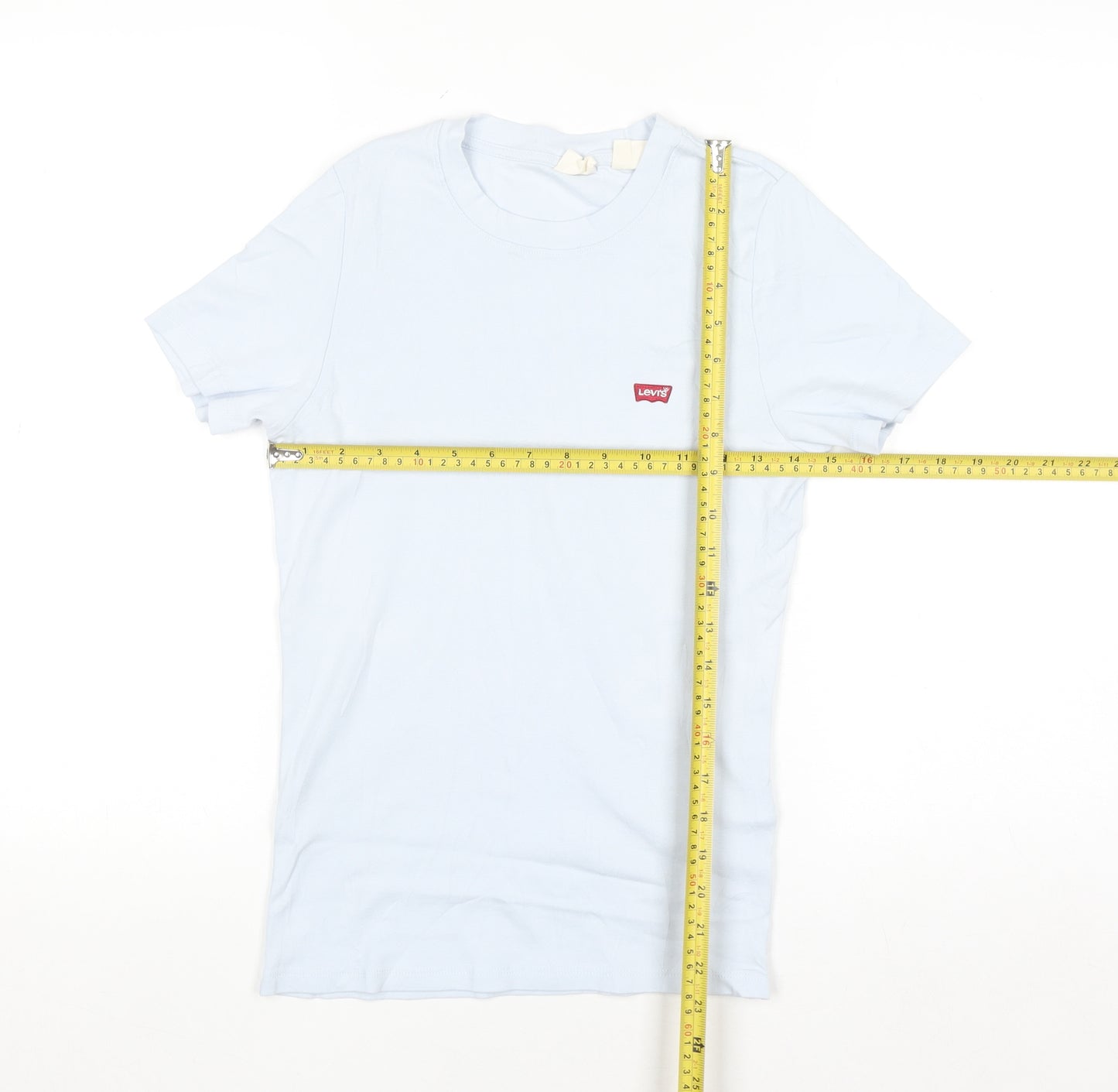 Levi's Women's Blue Basic Crew Neck Cotton T-Shirt Size M