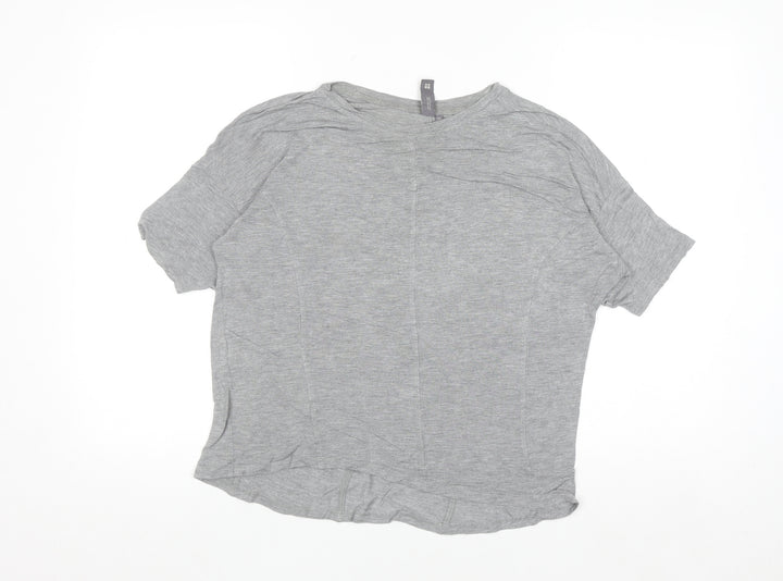 Sweaty Betty Womens Grey Short Sleeve Relaxed Fit Jersey T-Shirt M