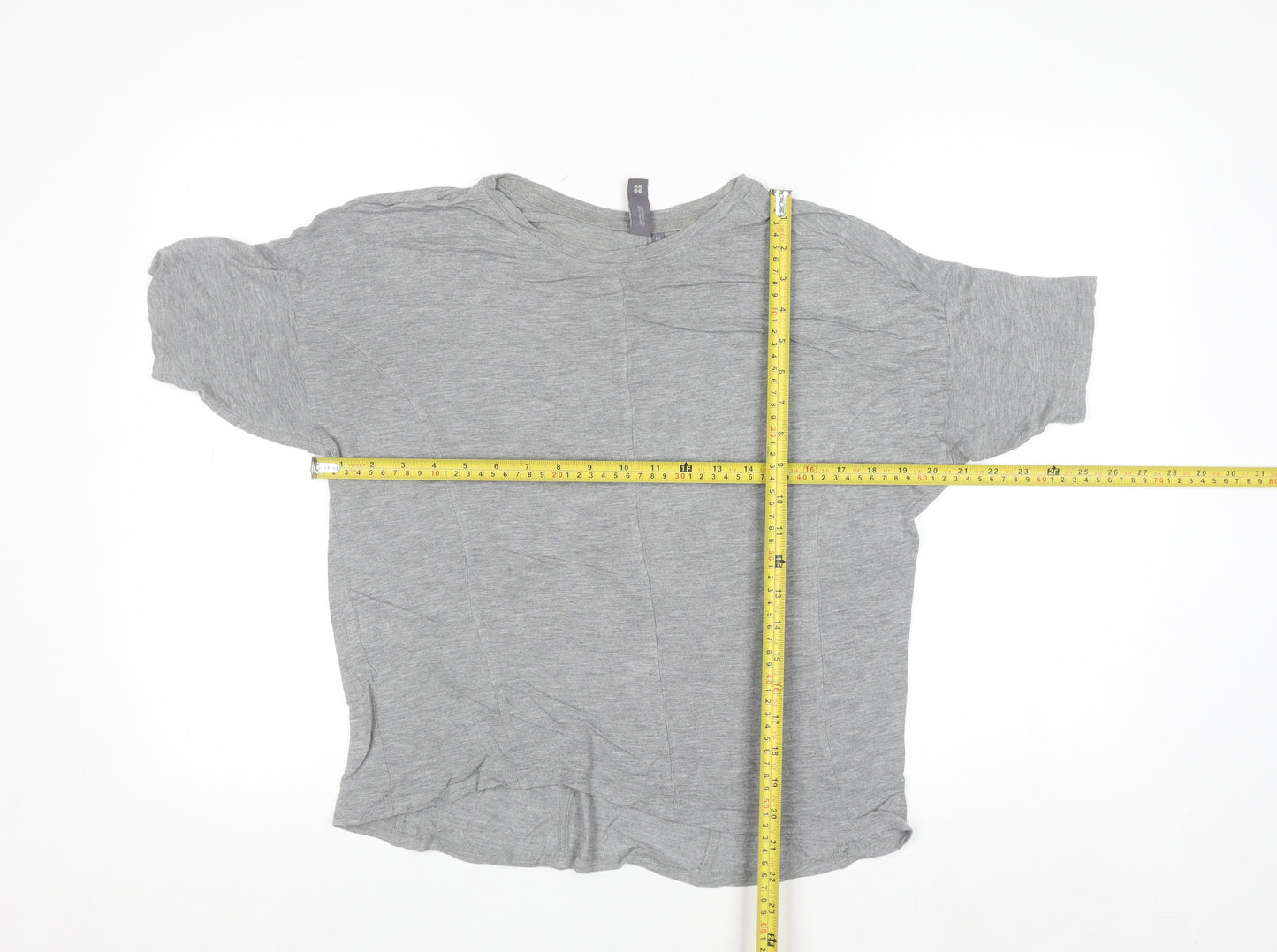 Sweaty Betty Womens Grey Short Sleeve Relaxed Fit Jersey T-Shirt M