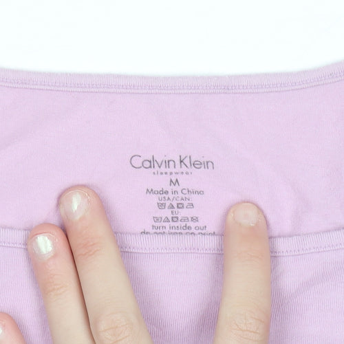 Calvin Klein Women’s Pink Short Sleeve Scoop Neck T-Shirt Size M