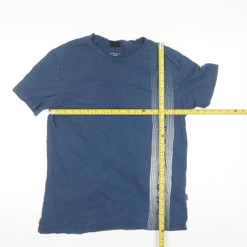 Hugo Boss Men's Blue Slim Fit Sun Protection T-Shirt L