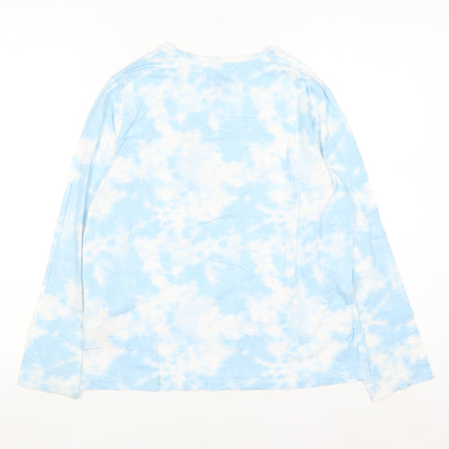 Disney Girls Blue Tie Dye Stitch Long Sleeve T-Shirt 12-13 Years 158cm