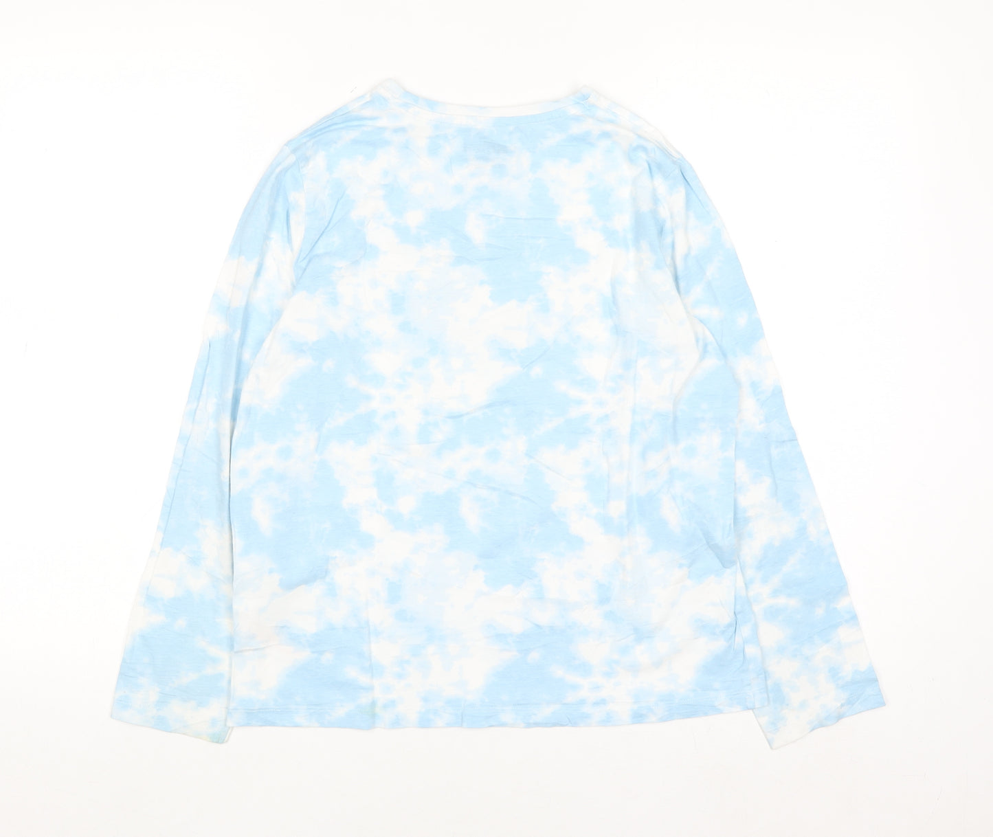 Disney Girls Blue Tie Dye Stitch Long Sleeve T-Shirt 12-13 Years 158cm
