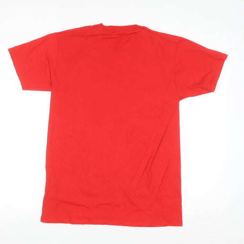 Subbuteo Men's Red Cymru Football Graphic T-Shirt Small Cotton