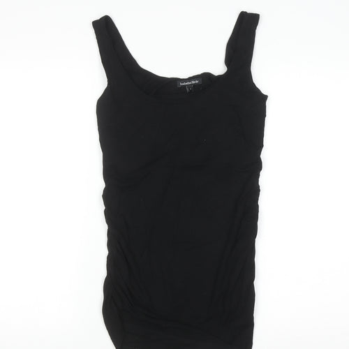 Isabella Oliver Women Black Maternity Tank Top Size 2 Slim Fit