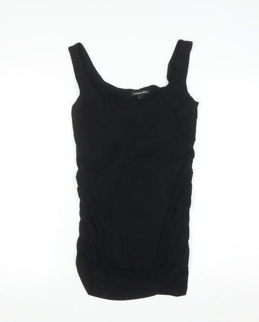 Isabella Oliver Women Black Maternity Tank Top Size 2 Slim Fit