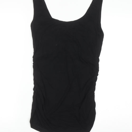 Isabella Oliver Women Black Maternity Tank Top Size 2 Slim Fit
