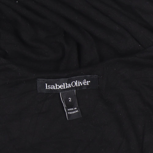 Isabella Oliver Women Black Maternity Tank Top Size 2 Slim Fit