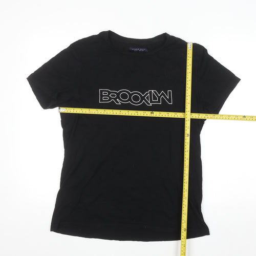 LFTMAN BASIC Men's Black Brooklyn Graphic Cotton T-Shirt Size L