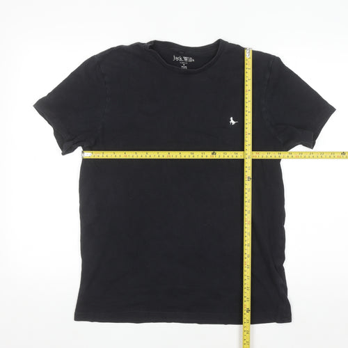 Jack Wills Men's Black Classic Fit Cotton Crew Neck T-Shirt M