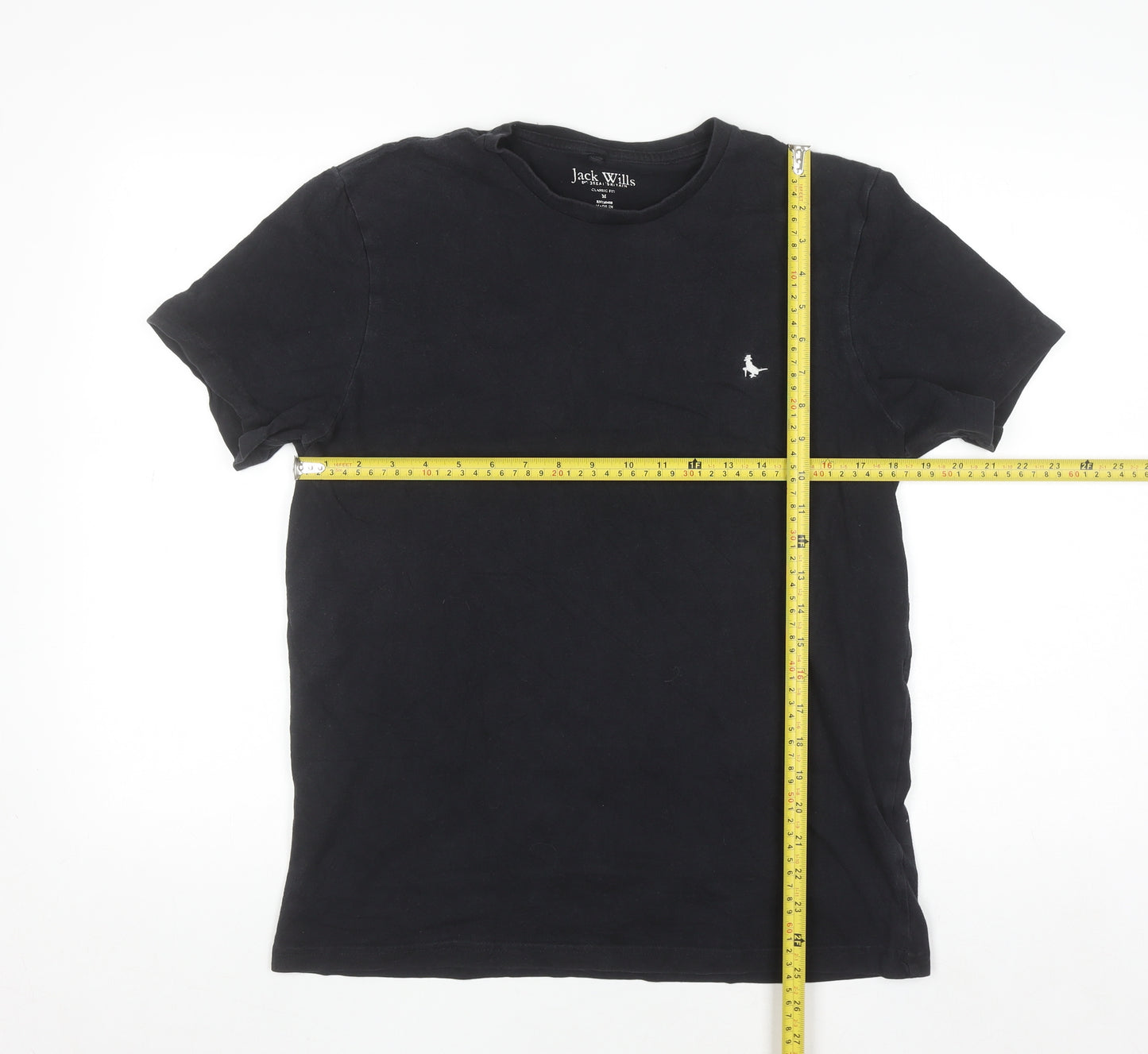 Jack Wills Men's Black Classic Fit Cotton Crew Neck T-Shirt M