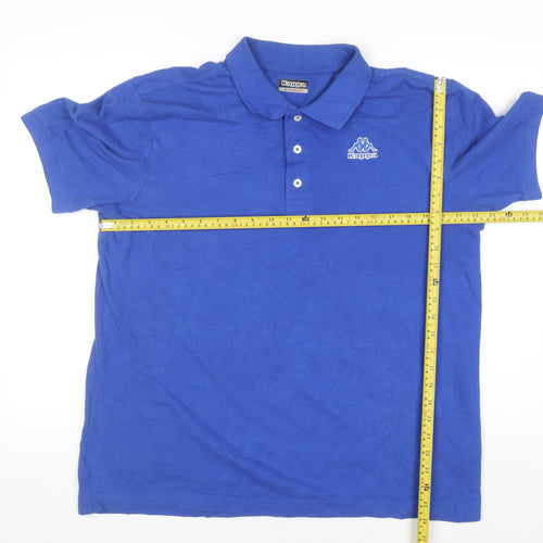 Kappa Men’s Blue Polo Shirt XL Cotton Casual Sportswear
