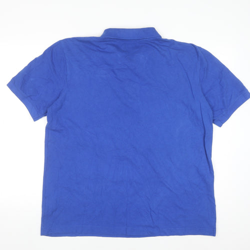 Kappa Men’s Blue Polo Shirt XL Cotton Casual Sportswear